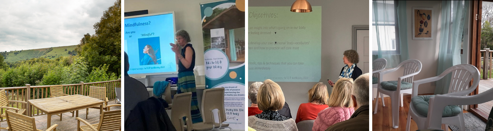 Robyn Harris taking a couple of workshops and the workshop spaces at W·I·L·D® Wellbeing